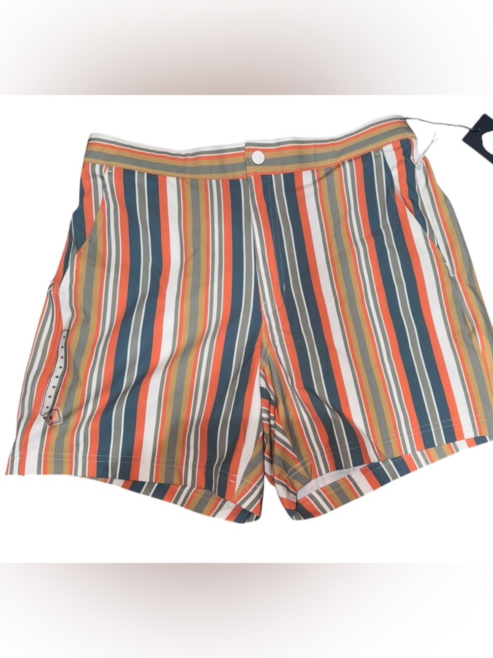 VRST Striped Resort Shorts Mens in or out of water NWT 6” inseam